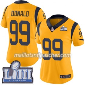 Maillot Los Angeles Rams Aaron Donald  99 Nike Or 2019 Super Bowl LIII - Femme